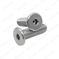M5 304 Stainless Steel Allen Hex Socket Utrathin Flat Head Hollow Screws Bolts picture