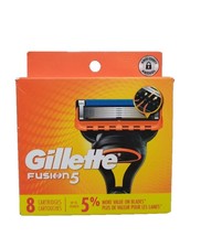 Gillette Fusion 5 Razor Blade refills of 8 Cartridges Sealed Pack image may vary picture