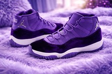 Men's Size US 7-12 Jordan 11 “Purple Rain” For Prince picture