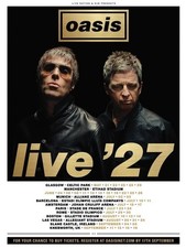 Oasis Live ’27 World Tour Concert Poster picture
