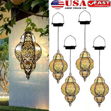 1/2/4x Hanging Solar Lights Outdoor Garden Decorative Solar Lantern Waterproof picture