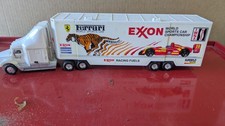 Vintage 1995 Exxon Race Car Carrier Collectors Edition 4th In Series Semi Truck picture