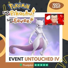 Mewtwo Event Giovanni 191104 2019 Untouched IV Pokémon Let's Go Pikachu Eevee picture