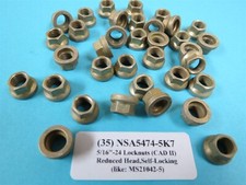 (35) 5/16-24 Reduced Head Self-Locking Nuts NSA5474-5K7 Aircraft MS21042-5 CADII picture