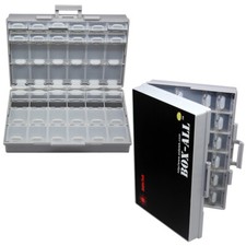 Aidetek 2pcs BOX-ALL-48 Compartments Empty Tiny Small Parts Storage Case USA picture