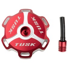 Tusk Billet Aluminum Gas Cap Red For HONDA CRF TRX XR picture