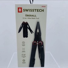 Swiss Tech Uberall 11-in-1 Folding Mini Multi-Tool Ultra Compact with Leather Sh picture
