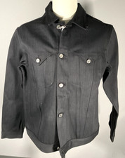 Midnight Studios Hollywood Men's Size M Black Denim Jacket NWT picture