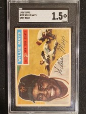 1956 Topps - Willie Mays #130 Gray Back - SGC Graded 1.5  - Centered  *CLC* picture
