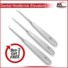 3Pcs Set Dental Warwick James Elevators Tooth Extraction Luxation Oral Surgery  picture