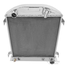 1932 Ford with 3 Inch chop Chevy Config All Alum 3 Row Core KR Champion Radiator picture