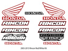 2003 2006 2008 2017 2022 OEM Honda Rincon 4x4 Decal kit Graphics Marks sticker picture