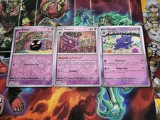 Gastly 92, Haunter 93, Gengar 94 Sv: Scarlet & Violet 151 ALL HOLO lot Full Line picture