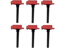 TRQ Performance Ignition Coil ICA33941 High Output Engine Coil Pack Set of 6 picture