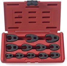 03323A Crowfoot Wrench Set 12Pc 1/2in 3/8in Drive SAE 5/16in-1in Chrome Moly picture