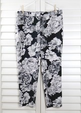 CHICO'S Black Label NWT $129 Slim Leg Floral Lined Ankle Pants Size 2.5 US 14 picture
