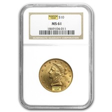 $10 Liberty Gold Eagle MS-61 NGC (Random) picture
