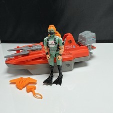 1986 Hasbro GI Joe DevilFish Attack Boat w Wet Suit ACTION FIGURE Near Complete picture