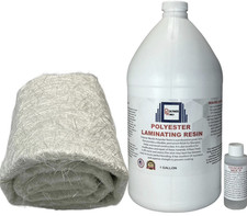 Polyester Resin 1.5x50x3 Yards Fiberglass Chopped Strand Mat for Autos Boats RV picture