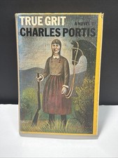 True Grit by Charles Portis Second Printing 1968, HB w/ DJ Rare picture