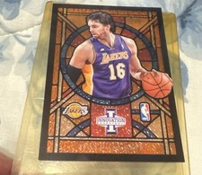Pau Gasol Stained Glass Card Panini 2012-13 Innovation Lakers picture