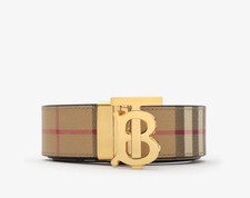 Burberry Men’s Vintage Check Belt,  Classic beige Burberry check design with picture