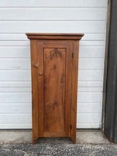 Vintage Farmhouse Style Freestanding Pine Cabinet with Shelves picture