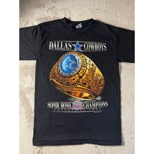 Vintage 1993 Dallas Cowboys Super Bowl XXVII Champions TShirt Salem Sportswear M picture