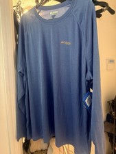Columbia Men’s Long Sleeve Sun Protection UPF 50 NWT Shirt Size XXL picture