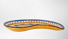Pier 1 Alexandria Hand Painted Teardrop Platter Serving Tray Large picture