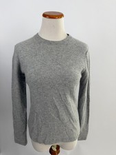 VINCE gray 100% Cashmere crew neck sweater XS picture