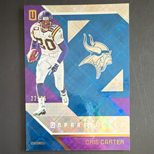 Panini 2016 Unparalleled Football Cris Carter Vikings /25 Blue Serial picture
