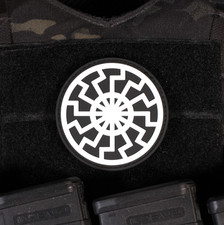 Black Sun Rune PVC Patch picture