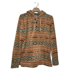 Vissla Hoodie Mens LARGE Multicolored Descanso Pullover Skate Travel Kangaroo picture