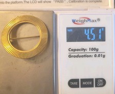 18kt. Yellow gold pin brooch   picture