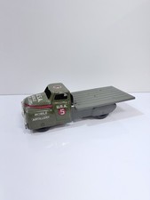 Antique 1940s Marx pressed steel USA #5 Mobile Artillery Truck Flat Bed picture