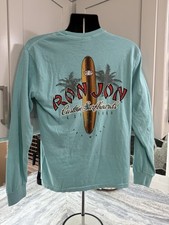 RON JON CUSTOM SURF BOARDS KEY WEST FL TEE SHIRT BLUE CREW  MENS M VG COND picture