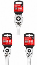 NEW Craftsman Set Of 1/4, 3/8, And 1/2 Chrome Ratchets picture
