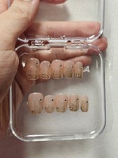 Handmade Nails Size Small Beige Brand New picture