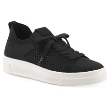NWOT Womens White Mountain Lace Up Sneaker Black Size 9 picture