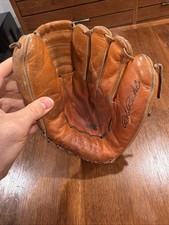 VINTAGE BOB BUHL JC HIGGINS VINTAGE BASEBALL GLOVE MITT RARE picture