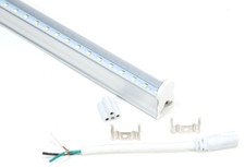 10x 4FT LED Light 6500K Daylight White Complete Strip Fixture 120V 277V Hardwire picture