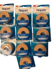 10 Pack 3M Nexcare First Aid Tape Absolute Waterproof Easy Tear 1 in x 5 yd New picture