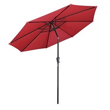 YESCOM 10FT UV50+ 3000PA OUTDOOR TABLE PATIO UMBRELLA CRANK TILT 07UMB048-10FTAL picture
