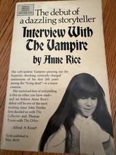 RARE/Interview with the Vampire/Anne Rice/1976/Pre-Publication Preview Edition picture