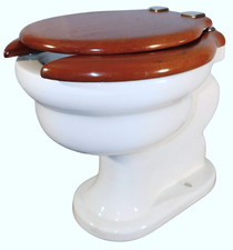 🧻 1927 Vintage Thomas Maddock's Sons Madison-Jet Toilet with Seat/Lid ~ $0 Ship picture
