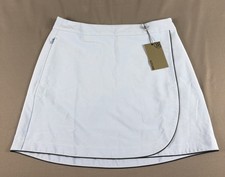 G/Fore G4 Womens Golf Skort Layered 6 Vista Blue Polyester Spandex NWT MSRP $145 picture