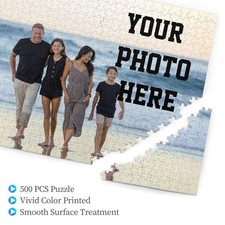 Personalized Halloween 500 Piece Jigsaw Puzzle Custom Photo or Text Gift picture