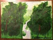 The Forest, Original Watercolor Painting 11 x 15 picture