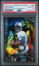 2024 Wild Card Joker Lava Rainbow 1/1 Bob Griese PSA 10 picture
